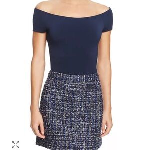 Alice and Olivia by Stacey Bendet Air Ashlena Off-the-Shoulder Thong Bodysuit